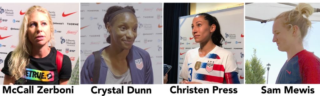 USWNT, Christen Press, McCall Zerboni, Crystal Dunn soccer podcast