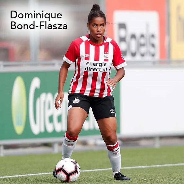 Dominique Bond-Flasza, Jamaica Women's National Team, Women's World Football Show, soccer podcast, PSV Vrouwen