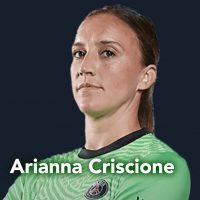Paris Saint-Germaine goalkeeper Arianna Criscione