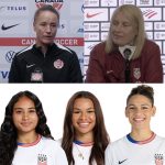 Women's World Football Show USWNT players, coach and Canada head coach